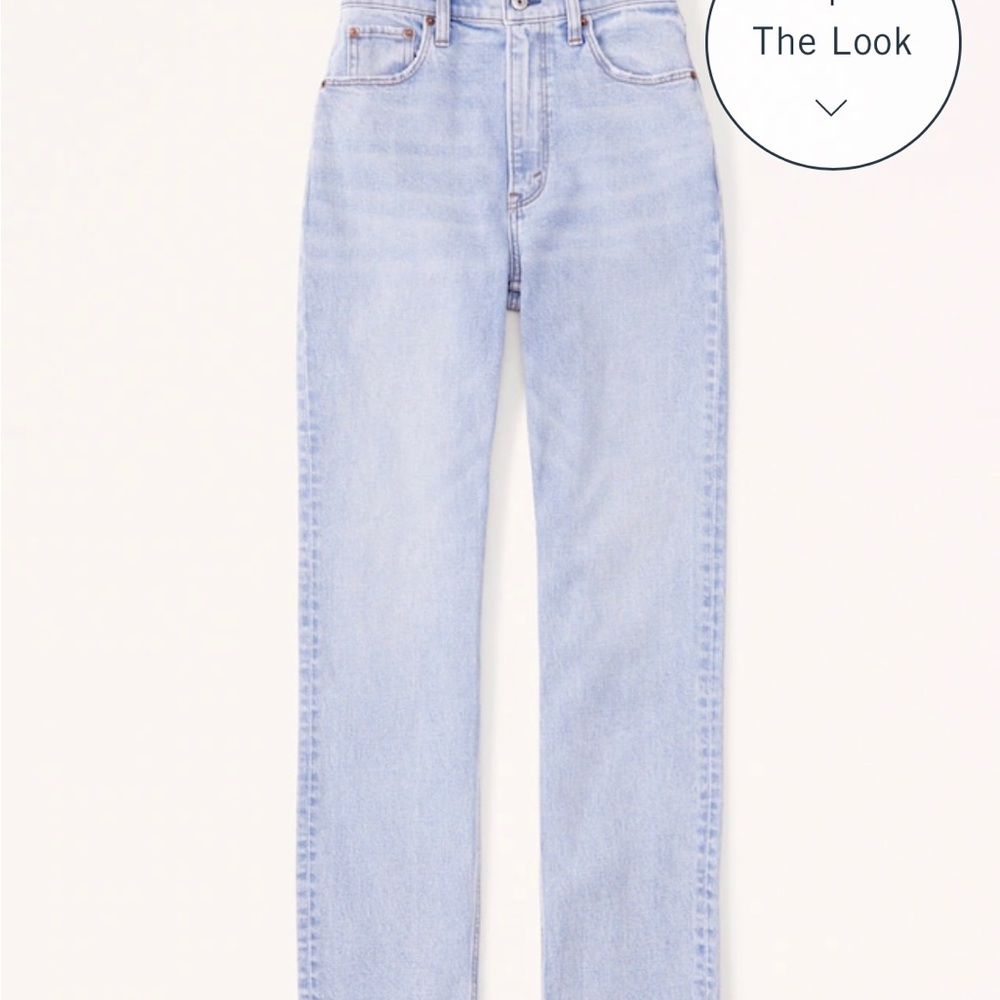 Abercrombie and Fitch ultra high rise ankle straight jeans